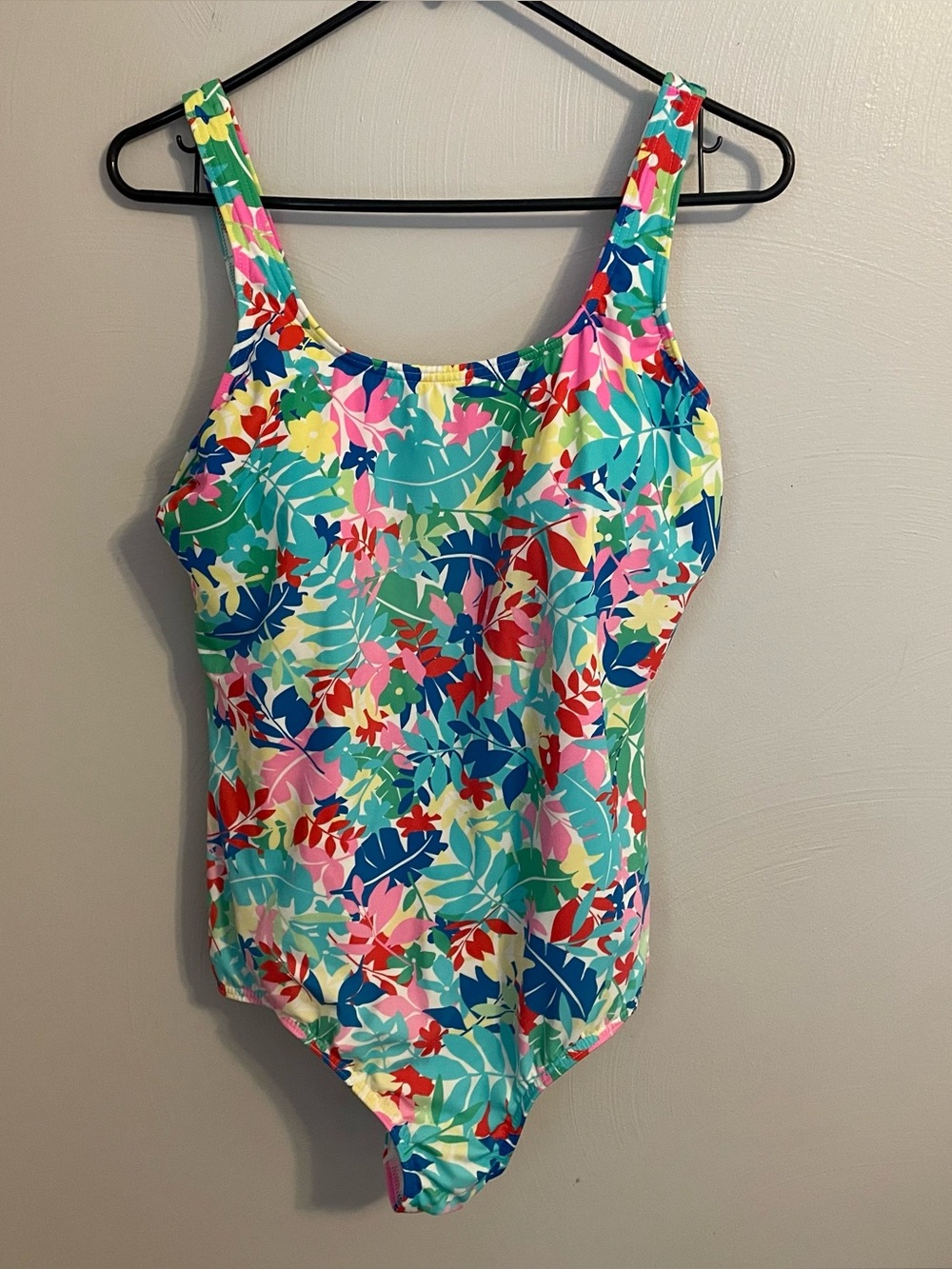 Lands End Colorful One Piece Swimsuit Size 18p